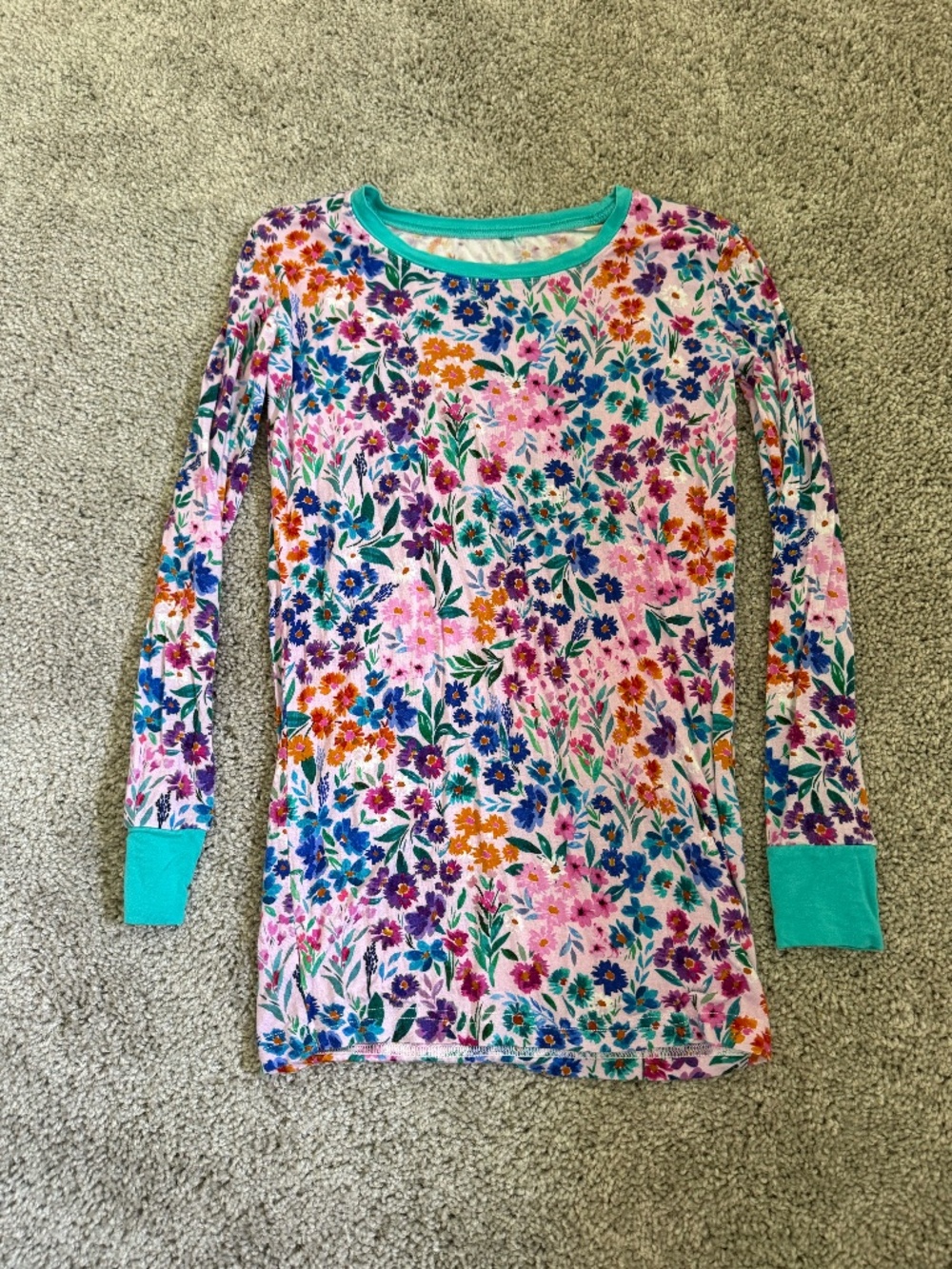 Little Sleepies Long Sleeve PJ Top in Sweet Pea Floral
